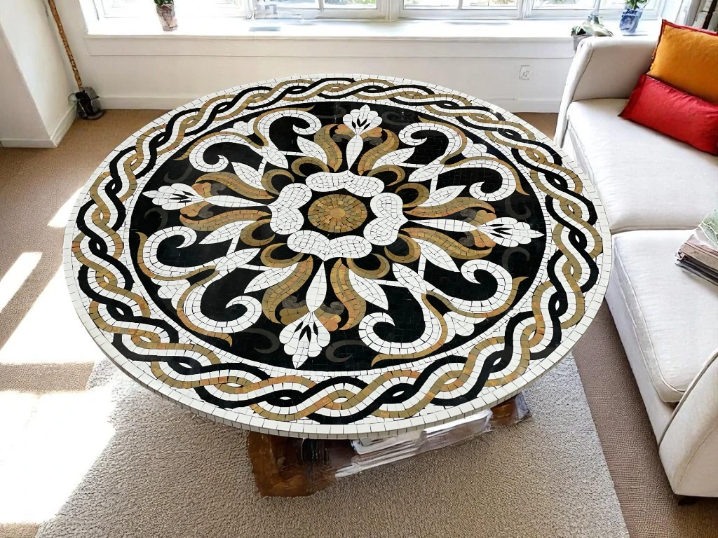 Handicraft Marble Top Coffee Table Perfect for Your Home